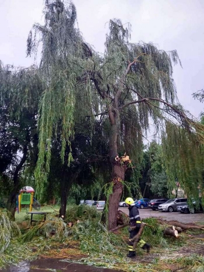 Силна буря премина в Козлодуй