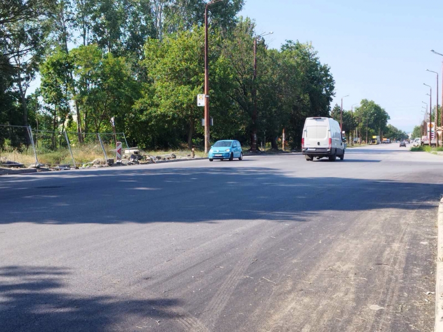 Най-накрая: Асфалтираха входа на Видин над проблемия колектор