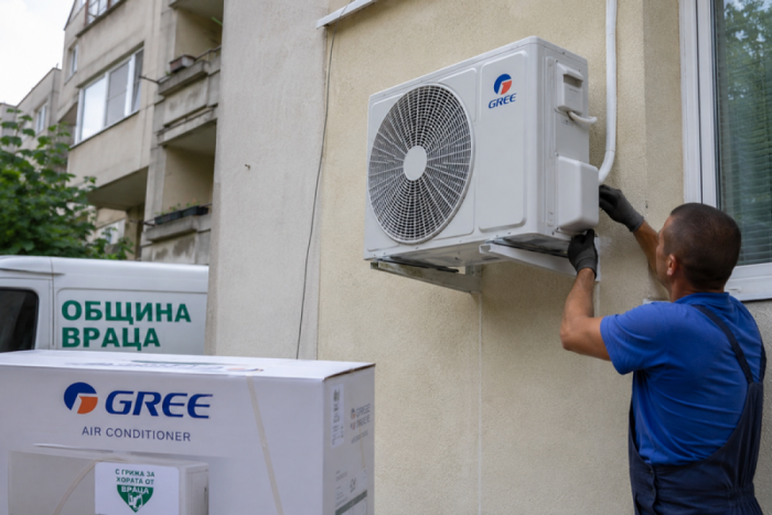 Нови 110 домакинства във Враца получават безплатни климатици