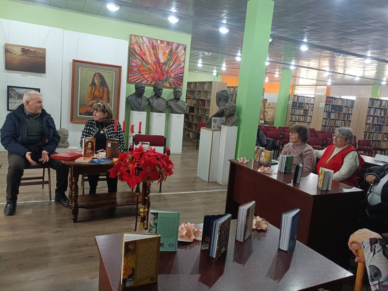 Поетична среща за виното и любовта направиха в криводолската библиотека